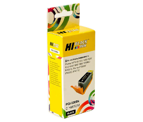 Картридж Canon PIXMA iP3600/iP4600/MP540 (Hi-black) PGI-520, BK
