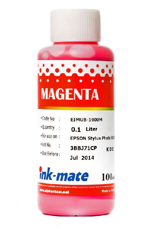 Чернила Epson (Ink-Mate) 100 мл, EIM 1900 M (Пурпурный)