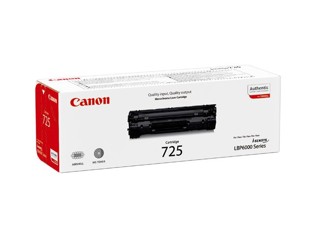 Картридж Canon i-Sensys LBP-6000/6000B/MF3010 (O) №725 / 3484B002, BK, 1,6K