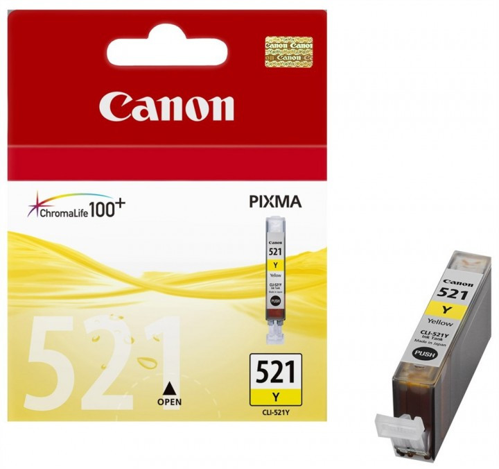Картридж Canon PIXMA iP3600/iP4600/MP540 (O) CLI-521, Y / 2936B004