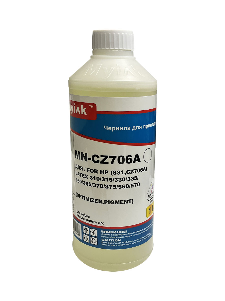Чернила HP (831,CZ706A) Latex 310/315/330/335/360/365/370/375/560/570 (1л,optimizer,Pigment) MyInk