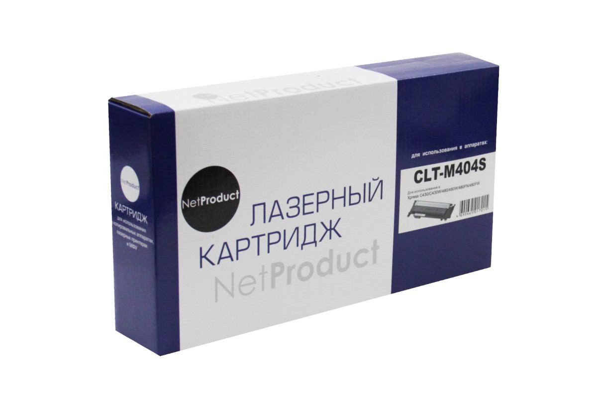Картридж Samsung Xpress C430/C430W/480/480W/480FN (NetProduct) CLT-M404S, M, 1K