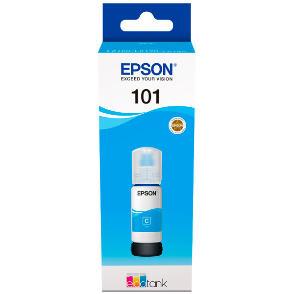 Чернила Epson 101 EcoTank L4150/4160, 70мл (O) голубые C13T03V24A