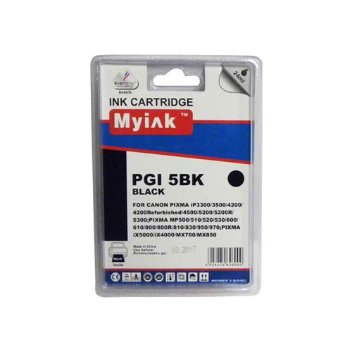 Картридж CANON PIXMA IP-3300/4200/5300 Black (24ml, Pigment) MyInk PGI-5BK 