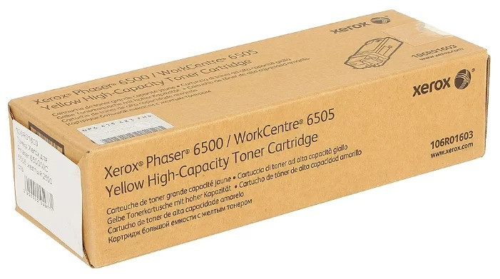 Картридж Xerox Phaser 6500/WC 6505 (O) 106R01603, Y, 2,5K
