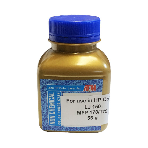 Тонер для HP Color LJ 150/ MFP178/179 (фл, 55,синий,Chemical) Gold ATM