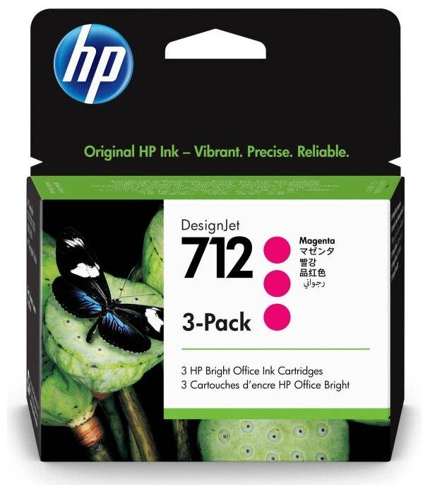 Картридж HP DesignJet T230/T250/T630/T650 (O) 712/3ED78A, M, 3*29 ml