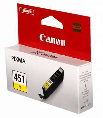 Картридж Canon PIXMA iP7240/MG6340/MG5440 (O) CLI-451Y / 6526B001, желтый