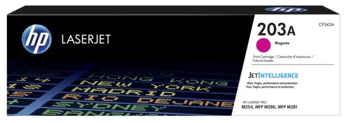 Картридж HP CLJ Pro M254/M280/M281 (O) 203A CF543A, M, 1,3K