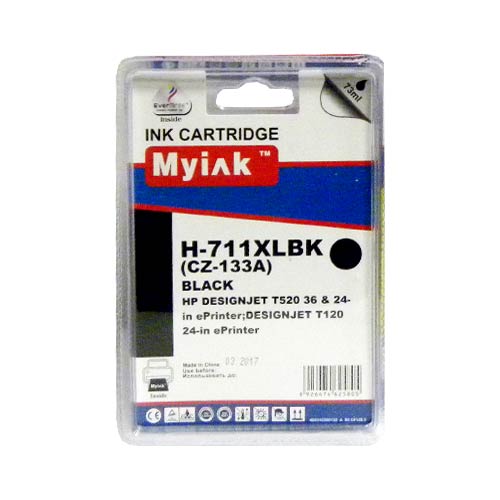 Картридж HP Designjet T120/520 CZ133A Black (73ml, Pigment) MyInk (HP 711)