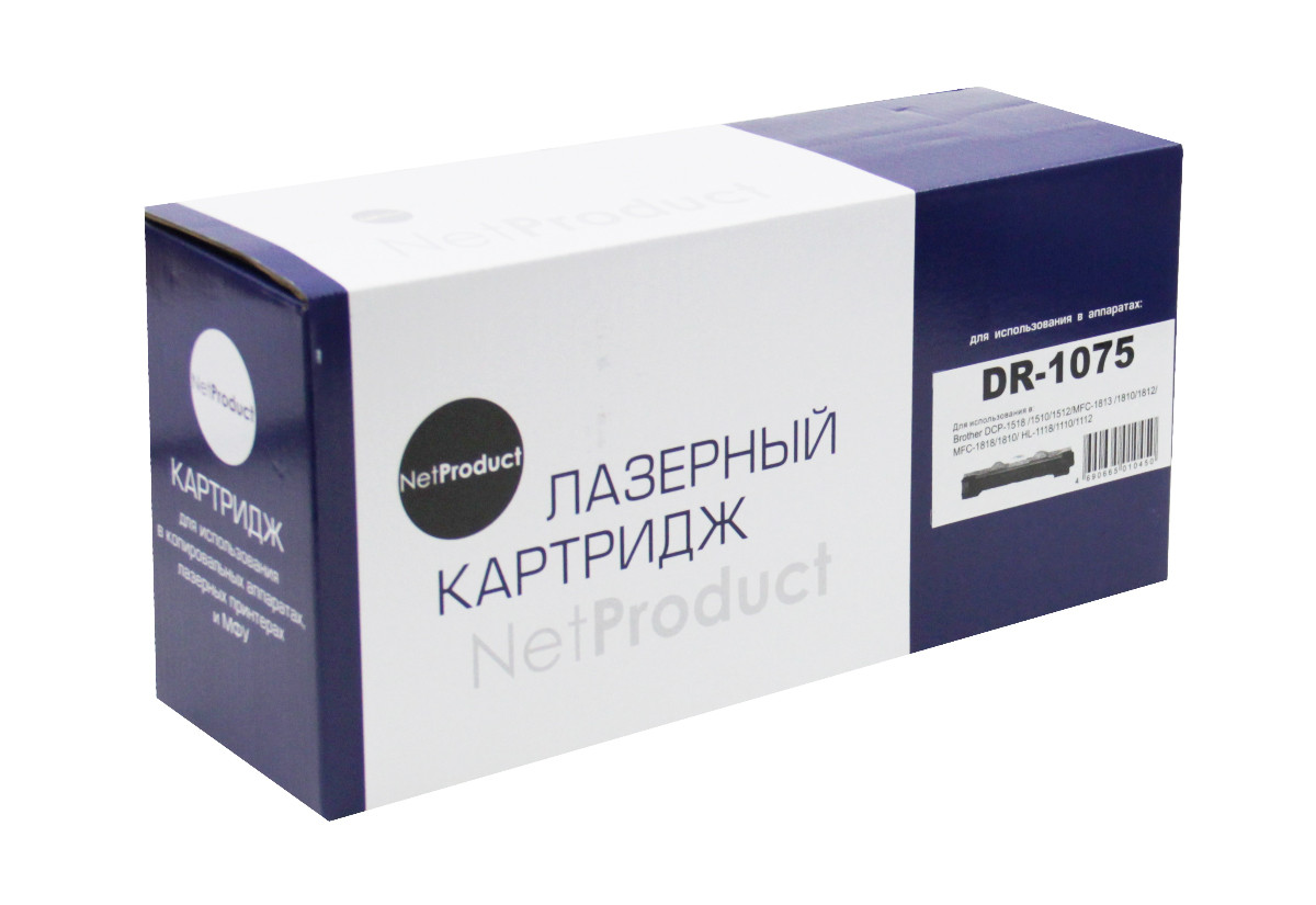 Блок барабана Brother DR-1075 HL-1010R/1112R/DCP-1510R/1512R/MFC-1810R (NetProduct), 10К