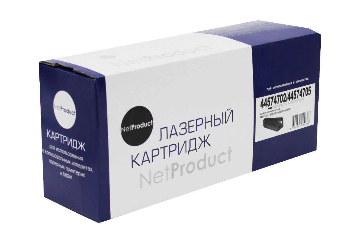Картридж OKI B411/B431/MB461/MB471/MB491 (NetProduct) 44574702/44574705, 3К