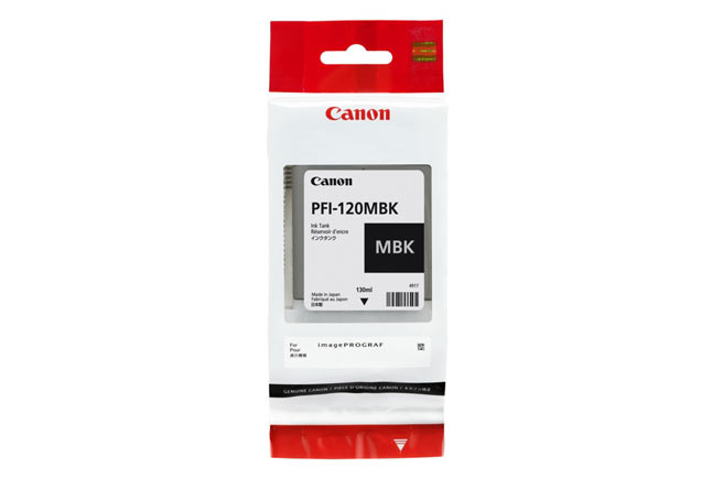 Картридж Canon iPF TM-200/TM-205/TM-300/TM-305 (O) PFI-120MBk, матовый чёрный, 130 мл