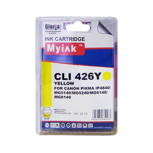 Картридж CANON PIXMA iP4840/MG5140/5240/6140/8140 Yellow (9ml, Dye) MyInk CLI-426Y 