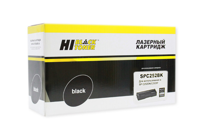 Картридж Ricoh Aficio SPC252DN/C252SF (Hi-Black) SPC252Bk, Bk, 6,5K