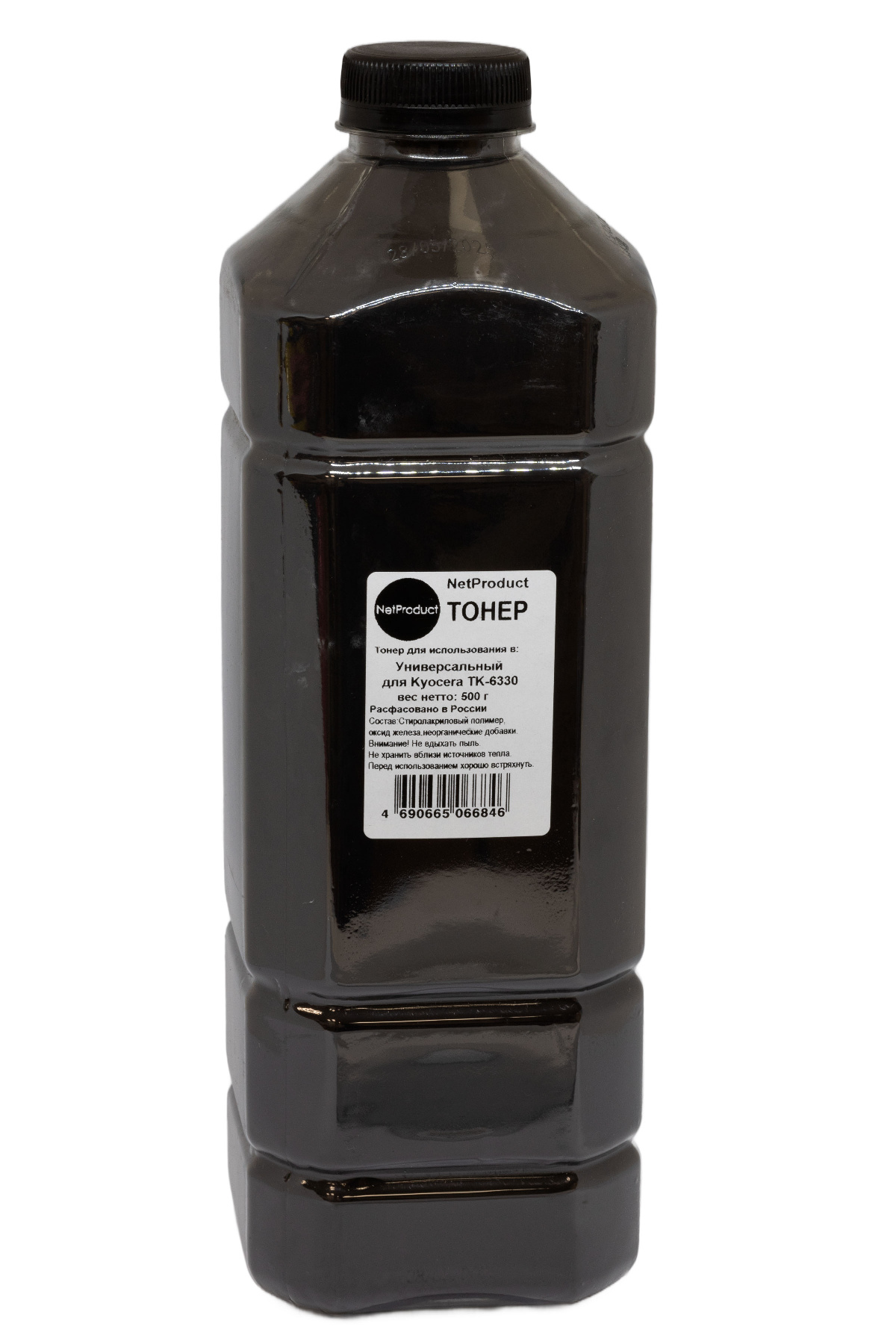 Тонер NetProduct Универсальный для Kyocera TK-6330, Bk, 500 г, канистра