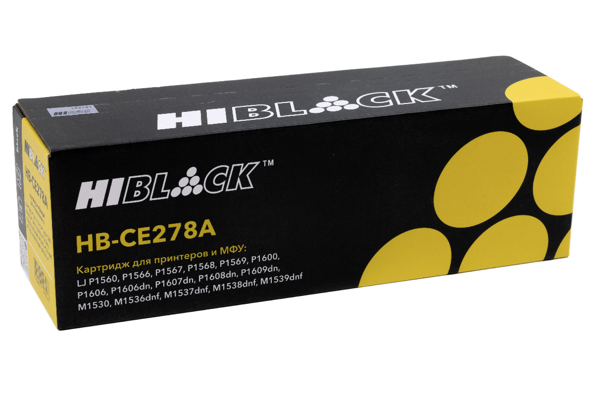 Картридж HP LJ Pro P1566/P1606dn/M1536dnf (Hi-Black) CE278A, 2,1K