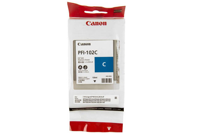 Картридж Canon iPF TM-200/TM-205/TM-300/TM-305 (O) PFI-120C, голубой, 130 мл