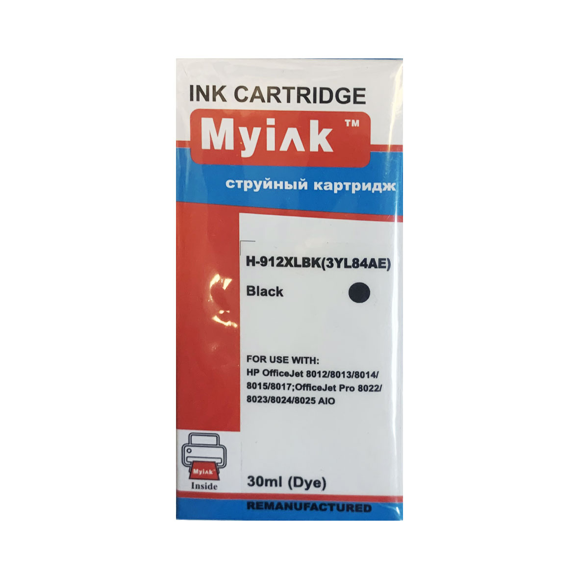 Картридж HP OfficeJet 8013/8023 3YL84AE Black MyInk (912XL)