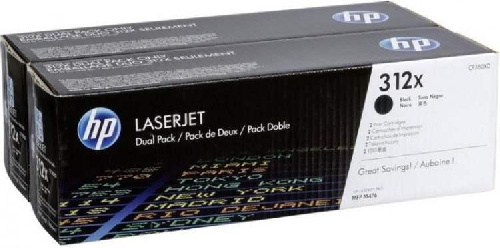 Картридж HP CLJ Pro MFP M476dn/dw/nw (O) №312X 2шт , CF380XD, BK, 4,4К