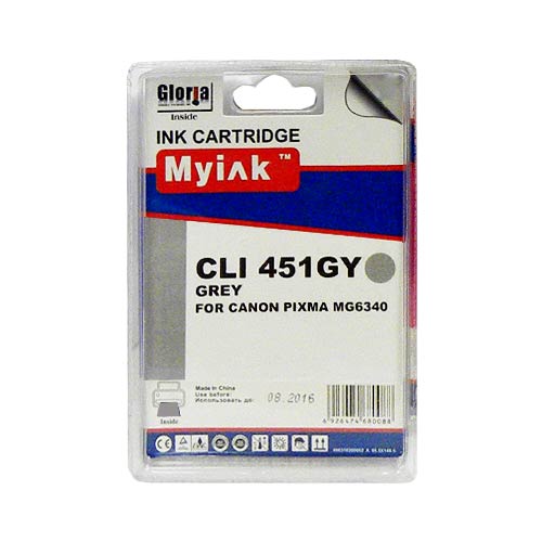 Картридж CANON PIXMA MG6340/7140 Grey (12ml, Dye) MyInk CLI-451 XLGY 