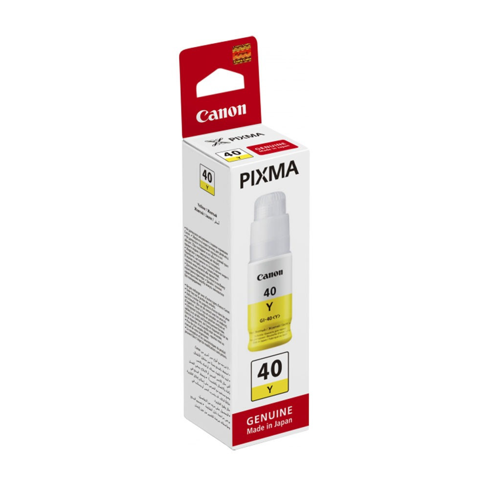 Чернила Canon PIXMA G5040/6040/7040/GM2040/4040 (O) GI-40 Y, 70 мл, желтые 3402C001