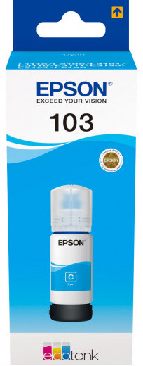 Чернила Epson 103 L1110/L3100/L3101/L3110/L3150/L3151 (O) C13T00S24A, cyan, 65ml