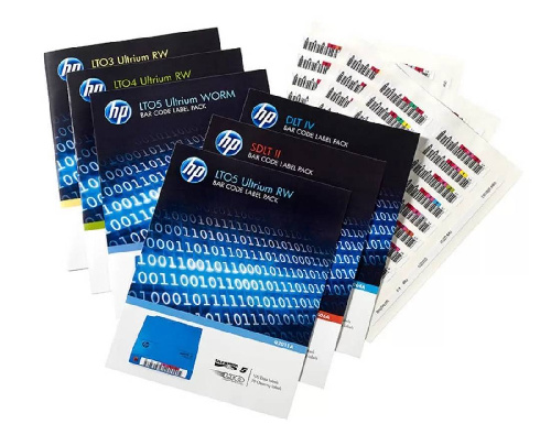Наклейки на картриджи данных Hewlett-Packard Ultrium LTO6 6.25TB (100 data + 10 cleaning)
