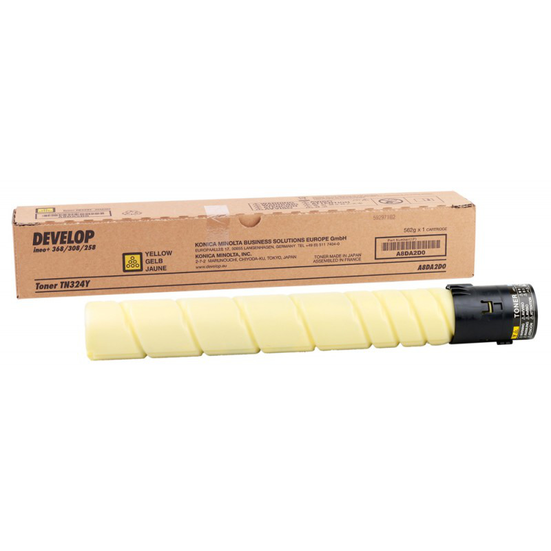 Картридж Konica Minolta bizhub C258/C308/C368-серия, 26К (O) TN-324Y жёлтый A8DA250