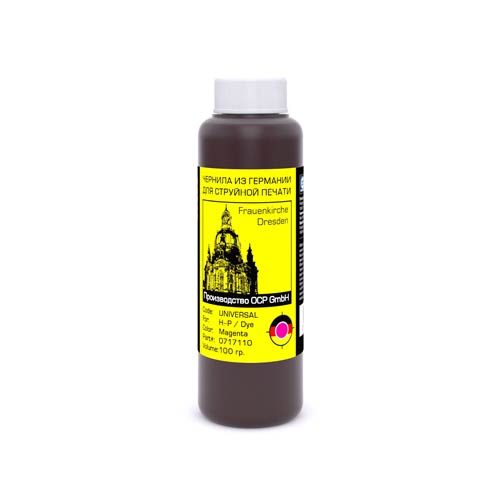 Чернила универсальные для картриджей HP с печатающей головкой (100мл,magenta,Dye) Bursten Ink