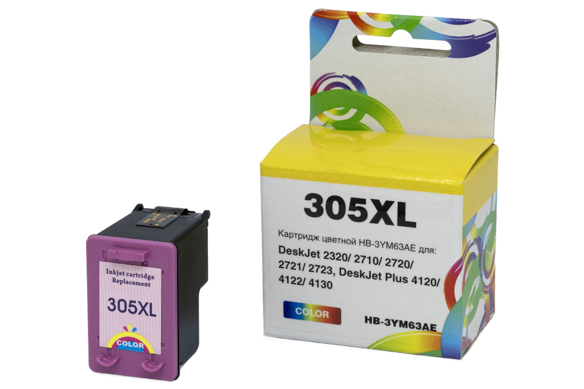 Картридж HP DeskJet 2320/2710/2720 (Hi-Black) 305XL/3YM63AE, цветной