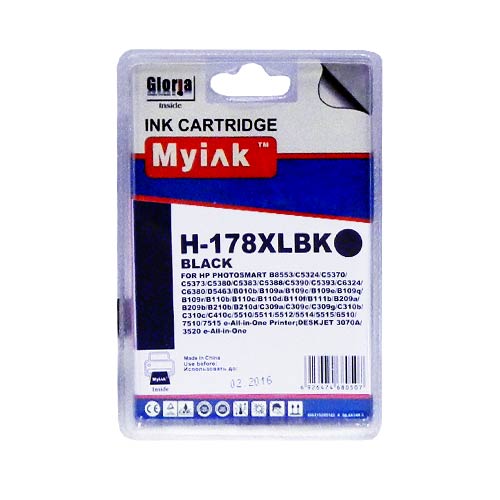 Картридж HP PhotoSmart D5463 CN684 Black (18,6ml, Pigment) MyInk (178 XL)