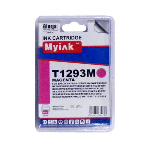 Картридж для (T1293) EPSON St SX420/525/620/Office BX305/525 Magenta (10ml, Pigment) MyInk
