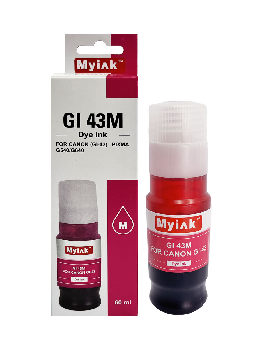 Чернила для CANON GI-43M (60мл, контейнер, magenta Dye) для PIXMA G540/G640 GI43M MyInk