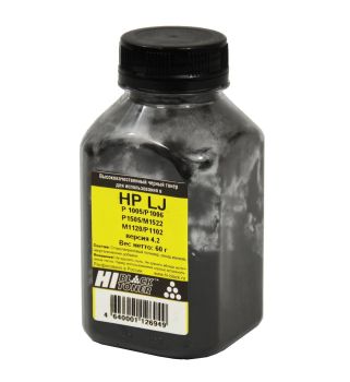 Тонер HP LJ P1005/P1505/ProP1566/ProP1102 (Hi-Black) Тип 4.2, Bk, 60 г, банка