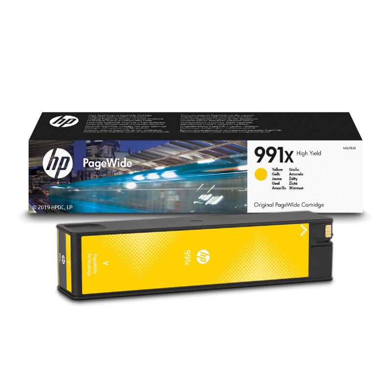 Картридж HP PW Pro 755/772/777 (O) 991X/M0J98AE, 16K, жёлтый