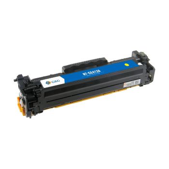 Картридж G&G, аналог HP CE412A желтый 2.6k с чипом