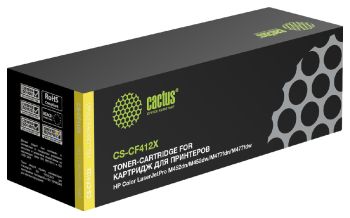 Картридж лазерный Cactus CS-CF412X CF412X желтый (5000стр.)