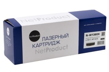 Картридж NetProduct (N-W1360X) для HP LaserJet M211/MFP M236, 2,6K