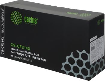 Картридж лазерный Cactus CS-CF214X CF214X черный (17500стр.) для HP LaserJet 700/M712