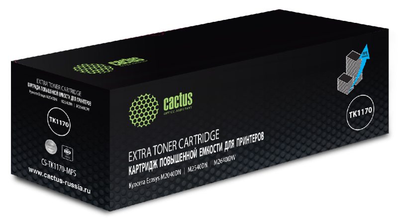 Картридж лазерный Cactus CS-TK1170-MPS TK-1170 черный (12000стр.) для Kyocera Ecosys M2040dn/ M2540d