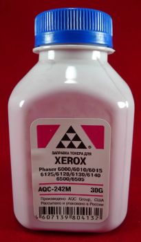 Тонер XEROX Phaser 6000/6010/6015/6125/6128/6130 Magenta (фл. 30г) (AQC-США) фас.Россия