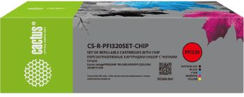 Картридж Canon (ПЗК) Cactus CS-R-PFI320SET-CHIP (комплет 5шт)