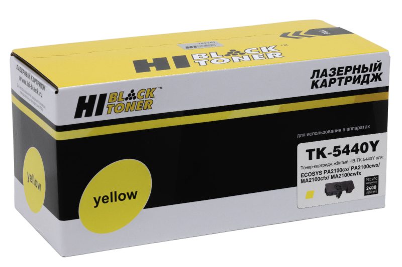 Картридж Kyocera ECOSYS PA2100cx/PA2100cwx/MA2100cfx (Hi-Black) TK-5440Y, Y, 2,4K