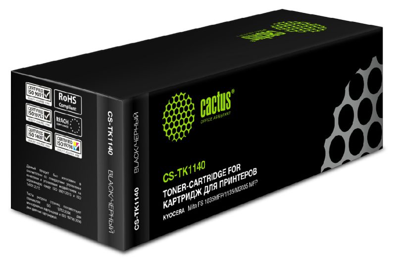 Картридж лазерный Cactus CS-TK1140 TK-1140 черный (7200стр.) для Kyocera FS-1035/1135/M2035/M2535dn