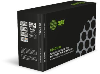 Картридж лазерный Cactus CS-Q7516A Q7516A черный (12000стр.)