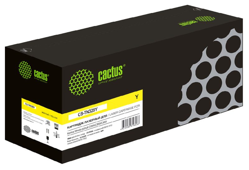 Картридж лазерный Cactus CS-TN328Y TN328Y желтый (28000стр.)