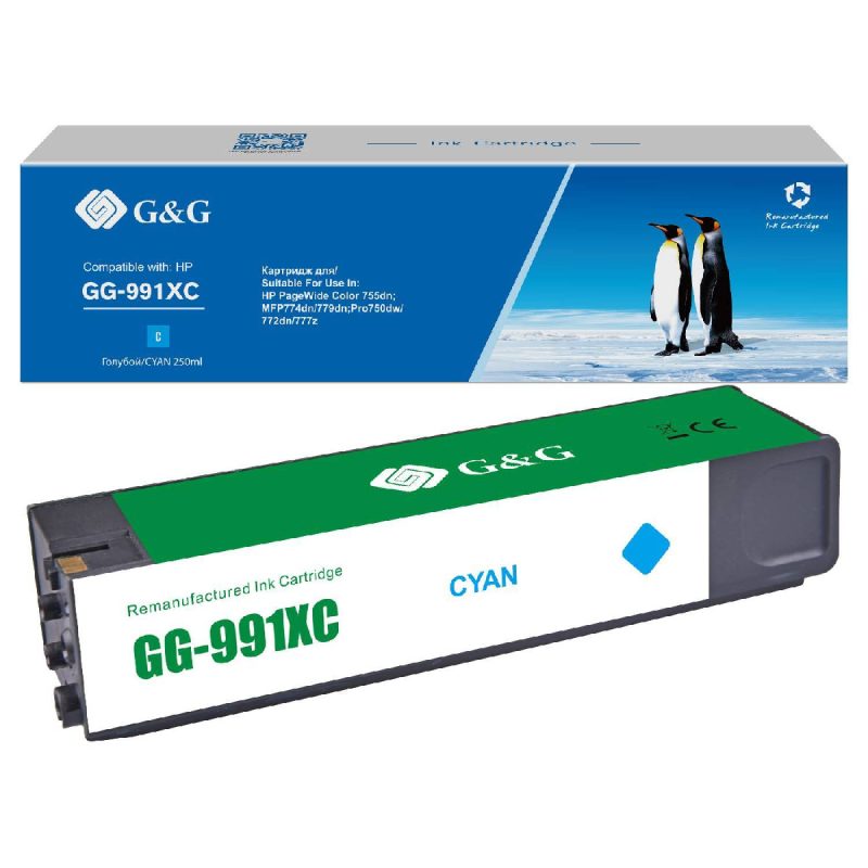 Картридж G&G GG-991XC голубой