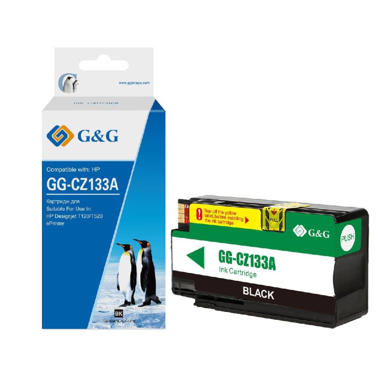 Картридж струйный G&G, аналог HP CZ133A черный 73ml