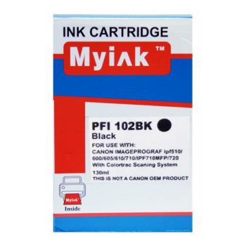 Картридж CANON  IPF 500/600/700 Black (130ml, Dye) MyInk PFI-102Bk